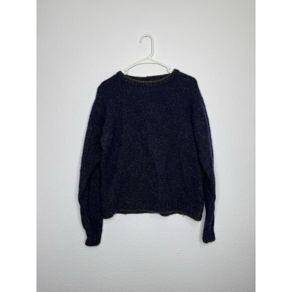 Vtg Dockers Mens Wool Blend Pullover Crewneck Knit Grandpa Sweater Blue 90s Sz M - Picture 1 of 16